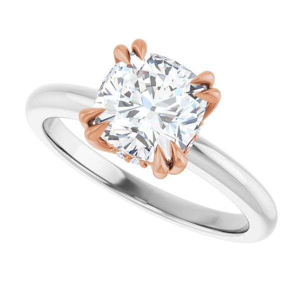 Double Claw-Prong Engagement Ring Image 5 Vulcan's Forge LLC KANSAS CITY, MO