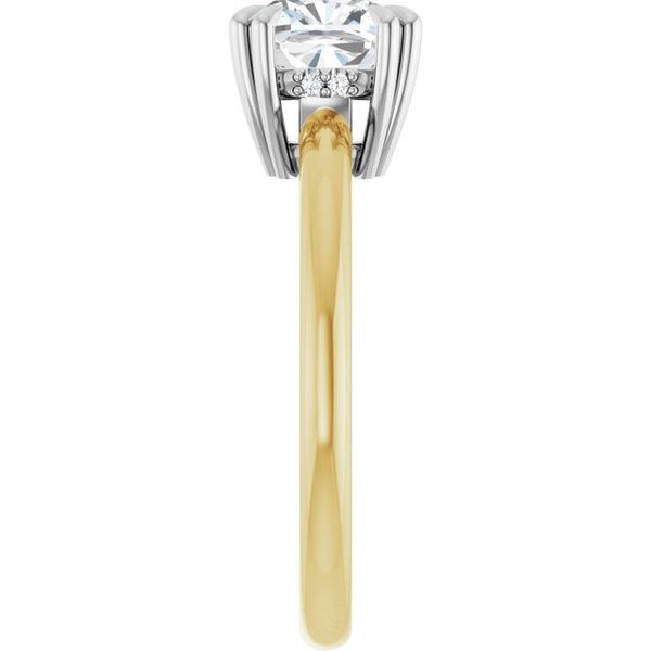 Double Claw-Prong Engagement Ring Image 4 Blocher Jewelers Ellwood City, PA