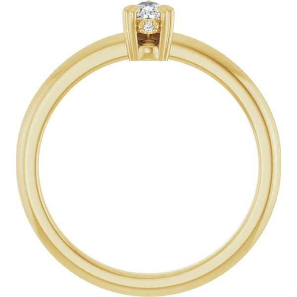 Double Claw-Prong Engagement Ring Image 2 Vulcan's Forge LLC KANSAS CITY, MO