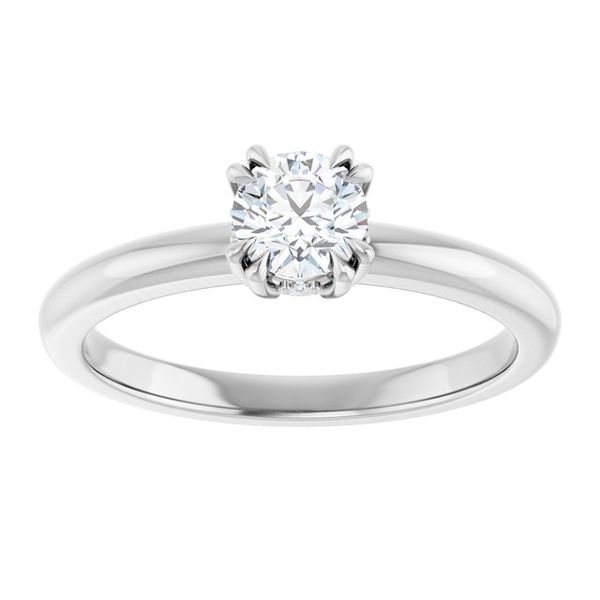 Double Claw-Prong Engagement Ring Image 3 Vulcan's Forge LLC KANSAS CITY, MO