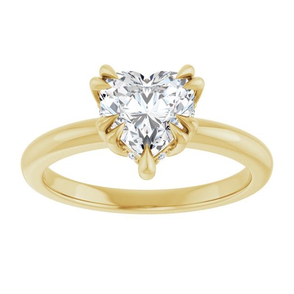 Double Claw-Prong Engagement Ring Image 3 Blocher Jewelers Ellwood City, PA