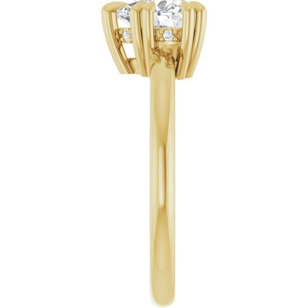 Double Claw-Prong Engagement Ring Image 4 Blocher Jewelers Ellwood City, PA