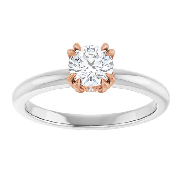 Double Claw-Prong Engagement Ring Image 3 Blue Water Jewelers Saint Augustine, FL
