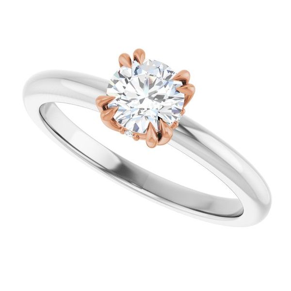 Double Claw-Prong Engagement Ring Image 5 Blue Water Jewelers Saint Augustine, FL