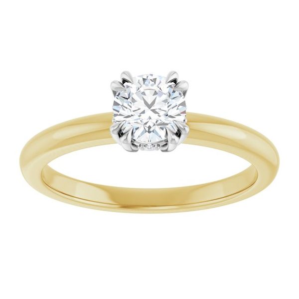 Double Claw-Prong Engagement Ring Image 3 Vulcan's Forge LLC KANSAS CITY, MO