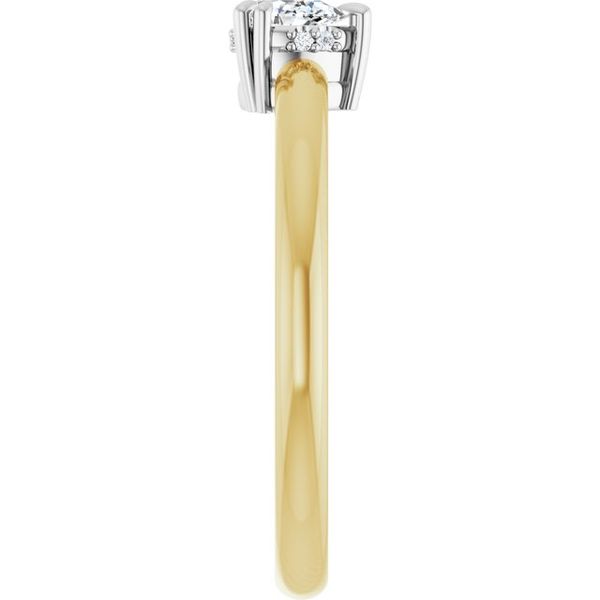Double Claw-Prong Engagement Ring Image 4 Vulcan's Forge LLC KANSAS CITY, MO