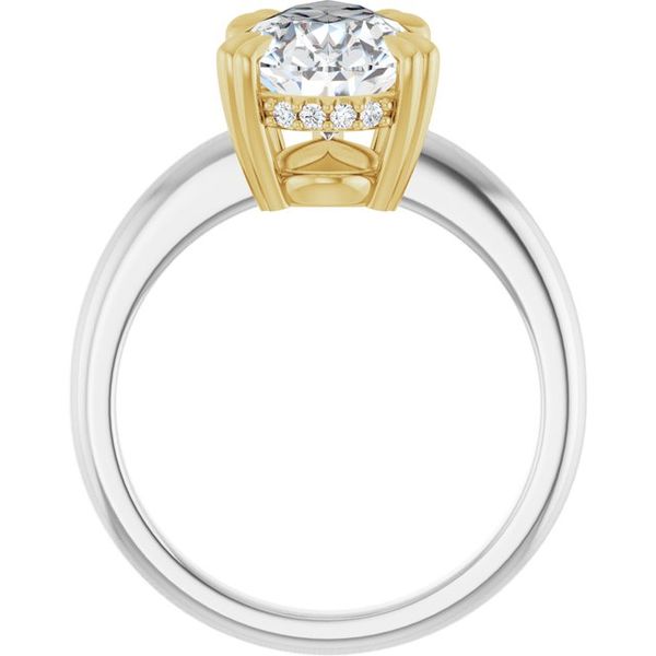 Double Claw-Prong Engagement Ring Image 2 Michael Szwed Jewelers Longmeadow, MA