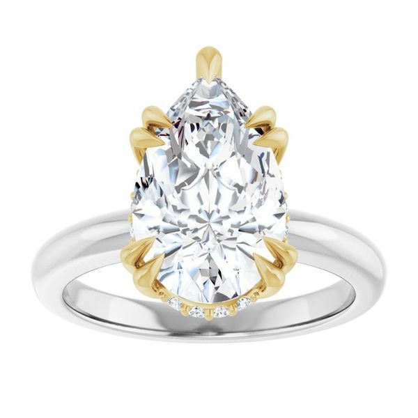 Double Claw-Prong Engagement Ring Image 3 Michael Szwed Jewelers Longmeadow, MA