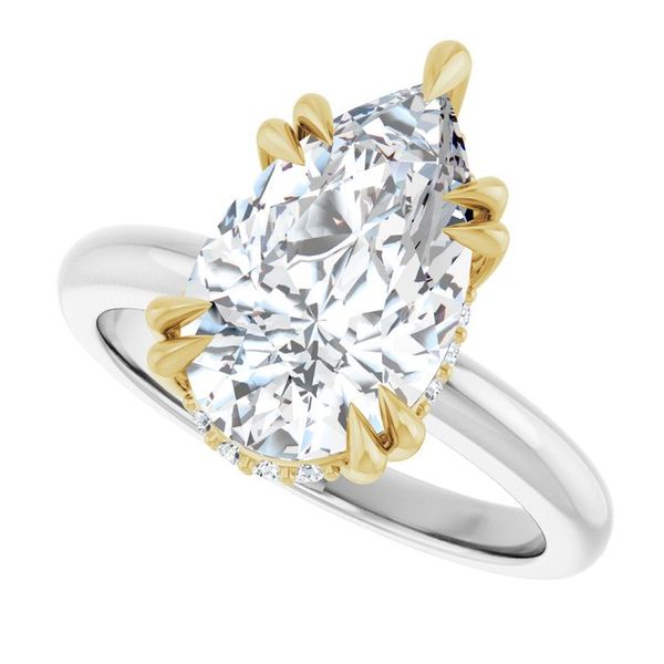 Double Claw-Prong Engagement Ring Image 5 Michael Szwed Jewelers Longmeadow, MA