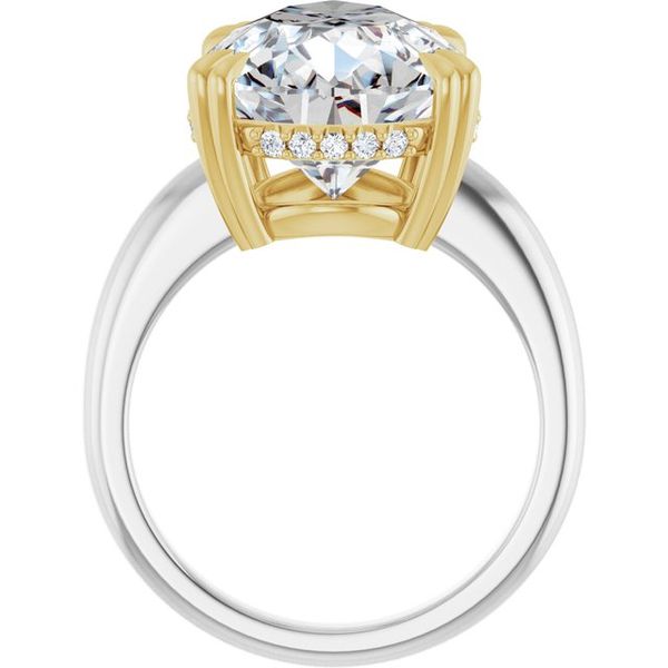 Double Claw-Prong Engagement Ring Image 2 Michael Szwed Jewelers Longmeadow, MA