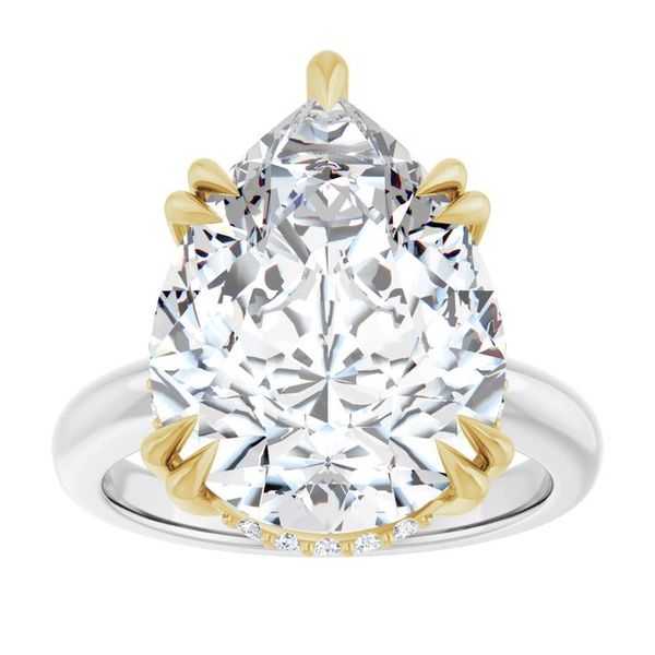 Double Claw-Prong Engagement Ring Image 3 Michael Szwed Jewelers Longmeadow, MA