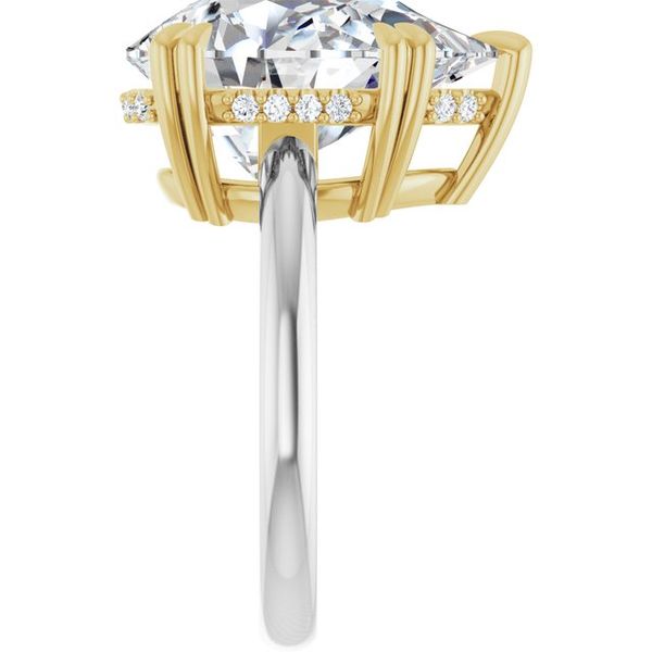 Double Claw-Prong Engagement Ring Image 4 Michael Szwed Jewelers Longmeadow, MA