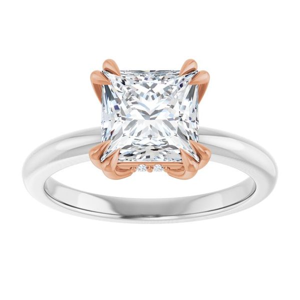 Double Claw-Prong Engagement Ring Image 3 Michael Szwed Jewelers Longmeadow, MA
