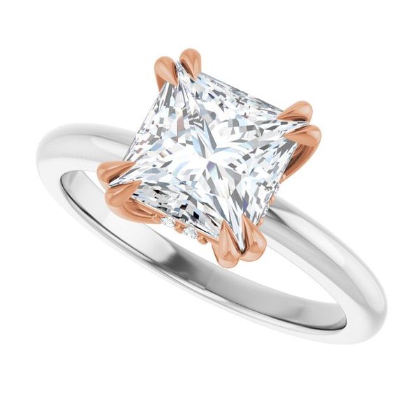 Double Claw-Prong Engagement Ring Image 5 Michael Szwed Jewelers Longmeadow, MA