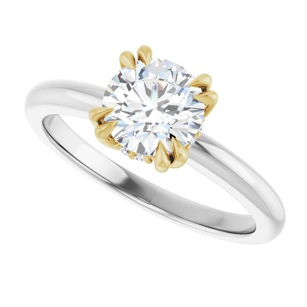 Double Claw-Prong Engagement Ring Image 5 Blue Water Jewelers Saint Augustine, FL