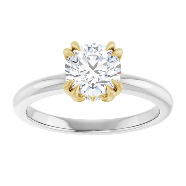 Double Claw-Prong Engagement Ring Image 3 Blue Water Jewelers Saint Augustine, FL