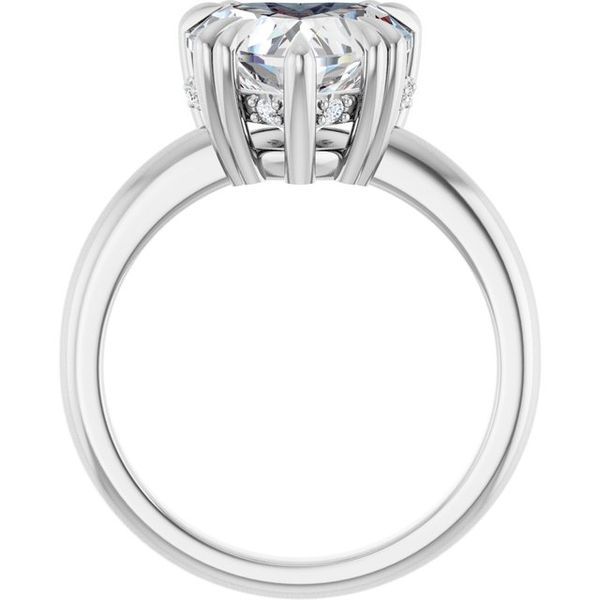 Double Claw-Prong Engagement Ring Image 2 Vulcan's Forge LLC KANSAS CITY, MO