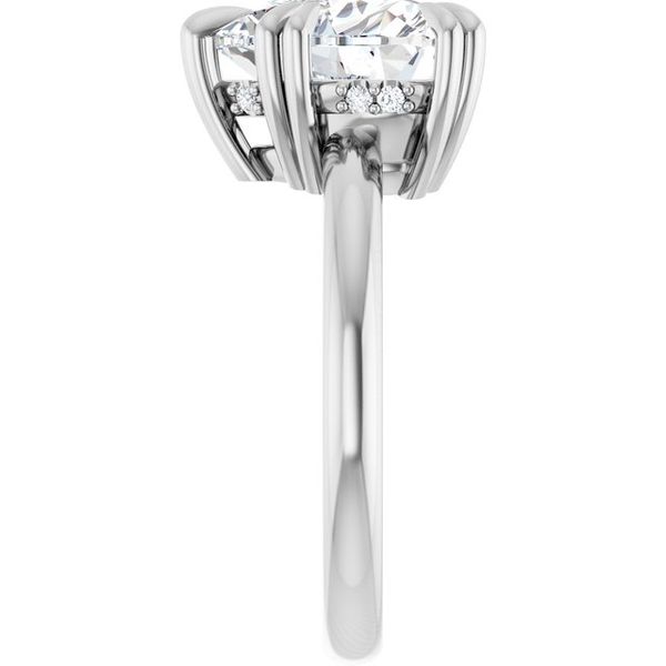 Double Claw-Prong Engagement Ring Image 4 Vulcan's Forge LLC KANSAS CITY, MO