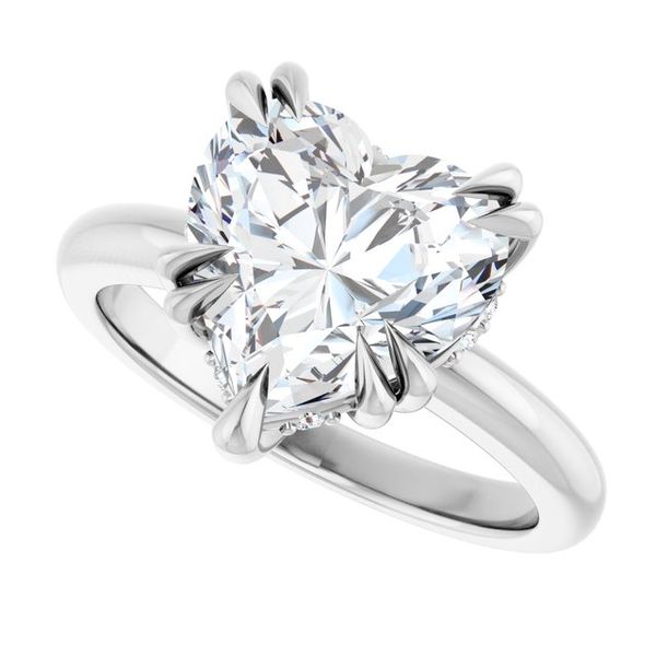 Double Claw-Prong Engagement Ring Image 5 Vulcan's Forge LLC KANSAS CITY, MO