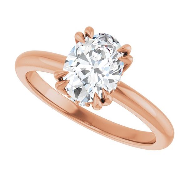 Double Claw-Prong Engagement Ring Image 5 Blocher Jewelers Ellwood City, PA