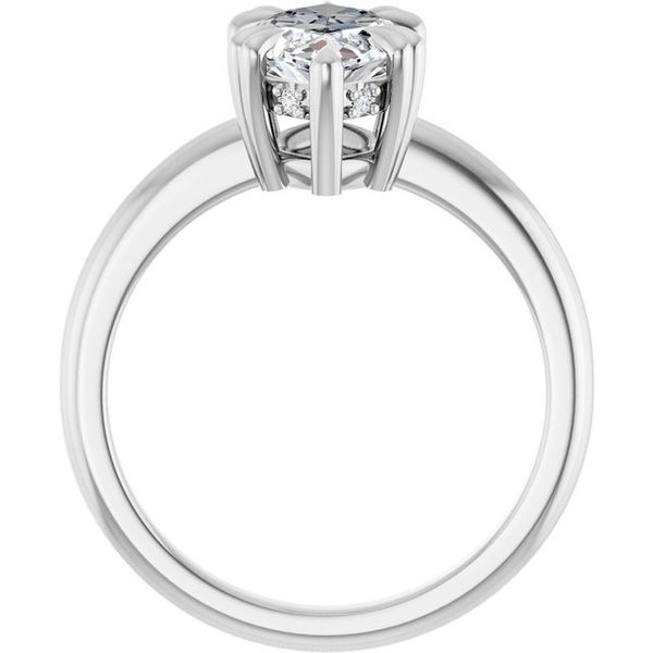 Double Claw-Prong Engagement Ring Image 2 Blocher Jewelers Ellwood City, PA