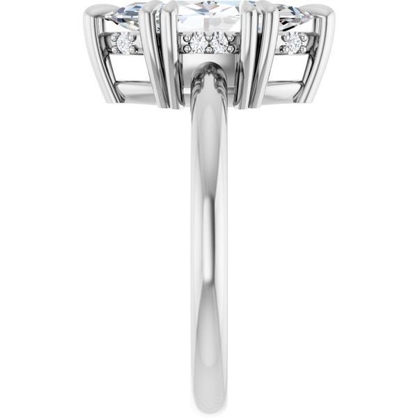 Double Claw-Prong Engagement Ring Image 4 Blocher Jewelers Ellwood City, PA
