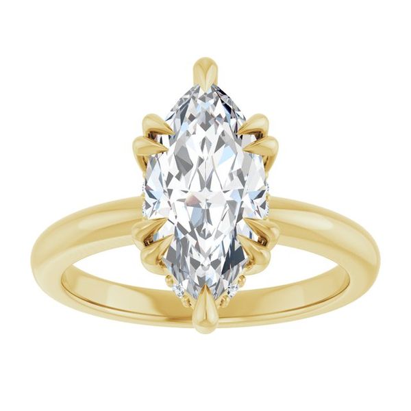 Double Claw-Prong Engagement Ring Image 3 Leitzel's Jewelry Myerstown, PA