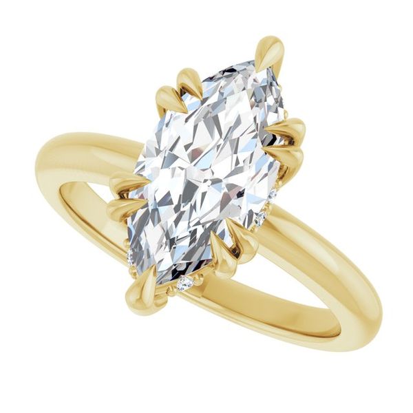 Double Claw-Prong Engagement Ring Image 5 Leitzel's Jewelry Myerstown, PA