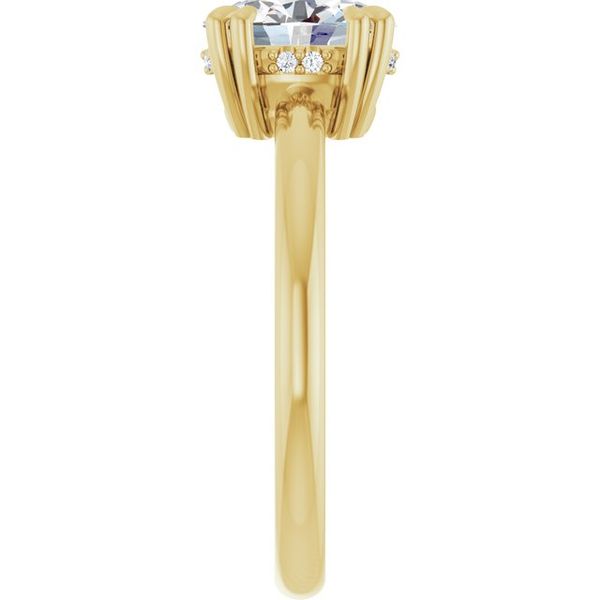 Double Claw-Prong Engagement Ring Image 4 Blocher Jewelers Ellwood City, PA