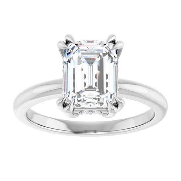 Double Claw-Prong Engagement Ring Image 3 Blue Water Jewelers Saint Augustine, FL