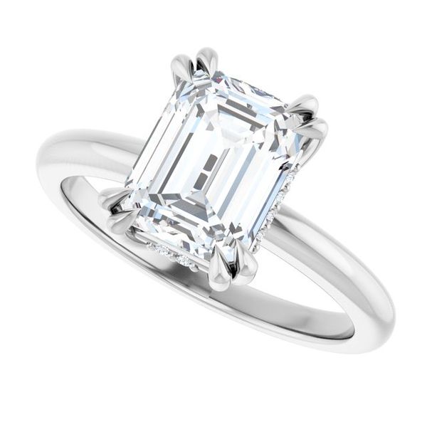 Double Claw-Prong Engagement Ring Image 5 Blue Water Jewelers Saint Augustine, FL