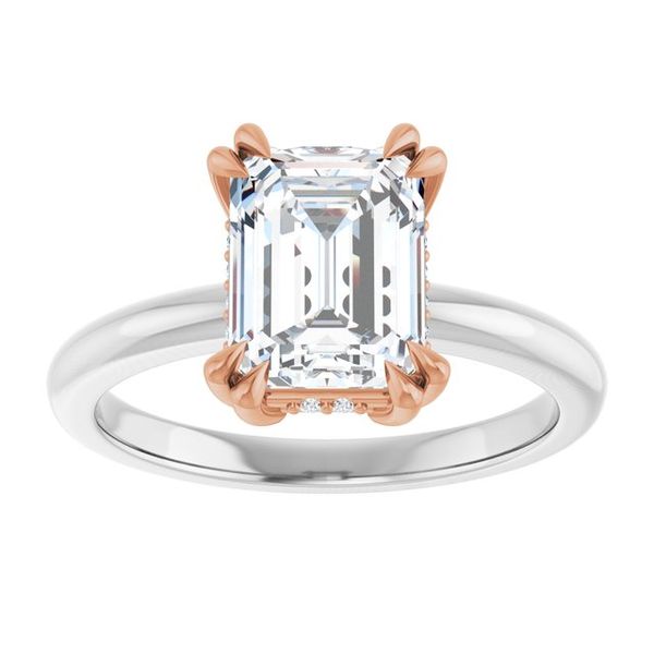 Double Claw-Prong Engagement Ring Image 3 Vulcan's Forge LLC KANSAS CITY, MO