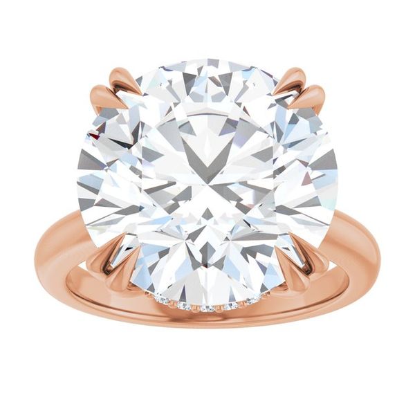 Double Claw-Prong Engagement Ring Image 3 Blocher Jewelers Ellwood City, PA