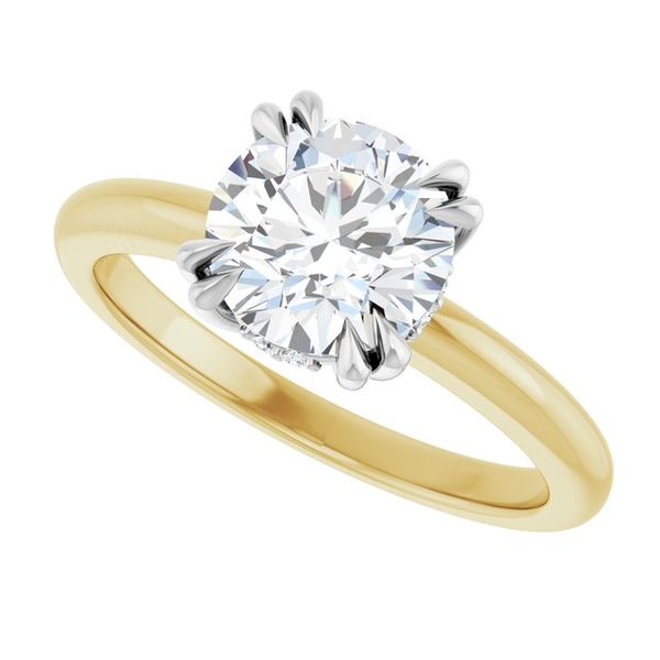 Double Claw-Prong Engagement Ring Image 5 Vulcan's Forge LLC KANSAS CITY, MO