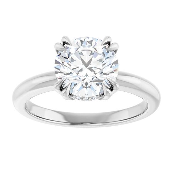 Double Claw-Prong Engagement Ring Image 3 Blue Water Jewelers Saint Augustine, FL