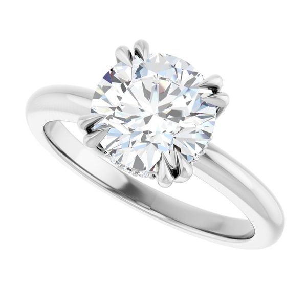 Double Claw-Prong Engagement Ring Image 5 Blue Water Jewelers Saint Augustine, FL