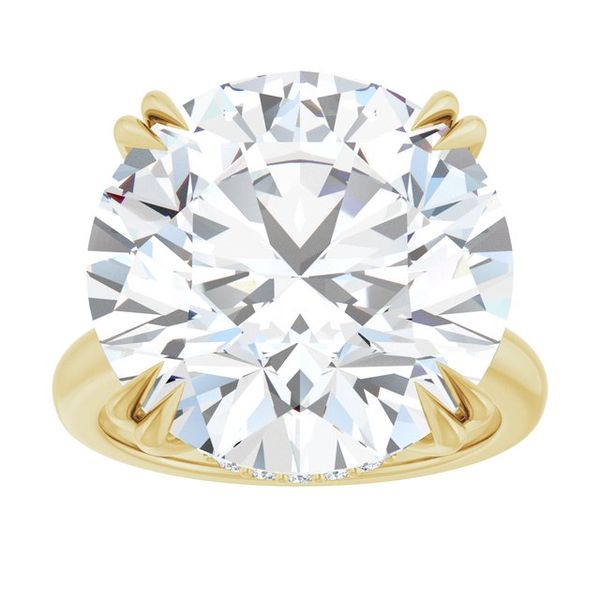 Double Claw-Prong Engagement Ring Image 3 Blocher Jewelers Ellwood City, PA