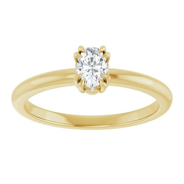 Double Claw-Prong Engagement Ring Image 3 Blue Water Jewelers Saint Augustine, FL