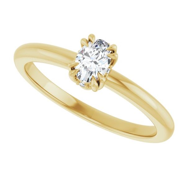 Double Claw-Prong Engagement Ring Image 5 Blue Water Jewelers Saint Augustine, FL