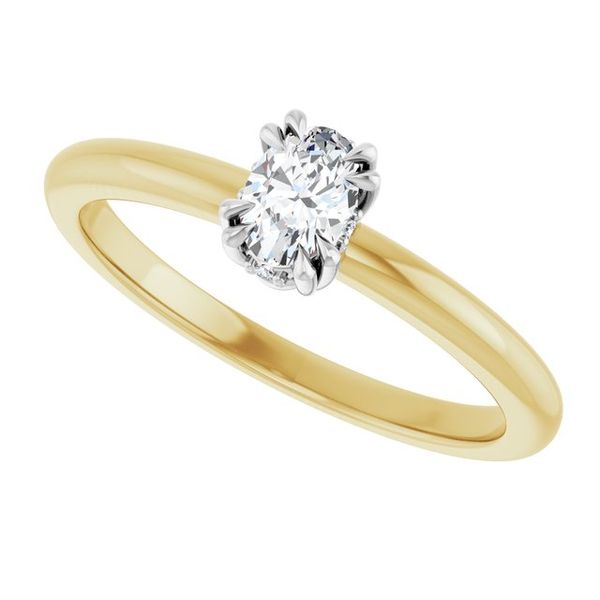 Double Claw-Prong Engagement Ring Image 5 Vulcan's Forge LLC KANSAS CITY, MO