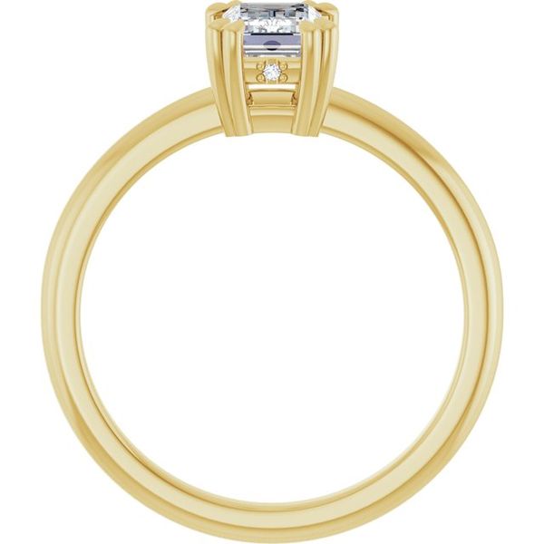 Double Claw-Prong Engagement Ring Image 2 Blocher Jewelers Ellwood City, PA