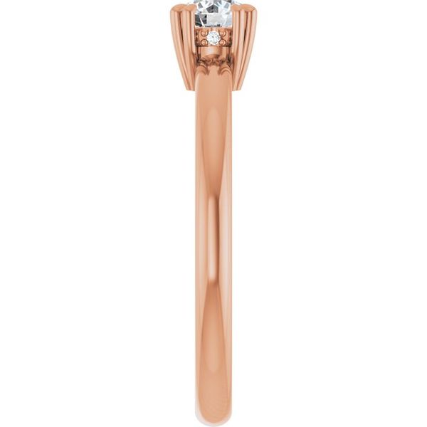 Double Claw-Prong Engagement Ring Image 4 Blocher Jewelers Ellwood City, PA