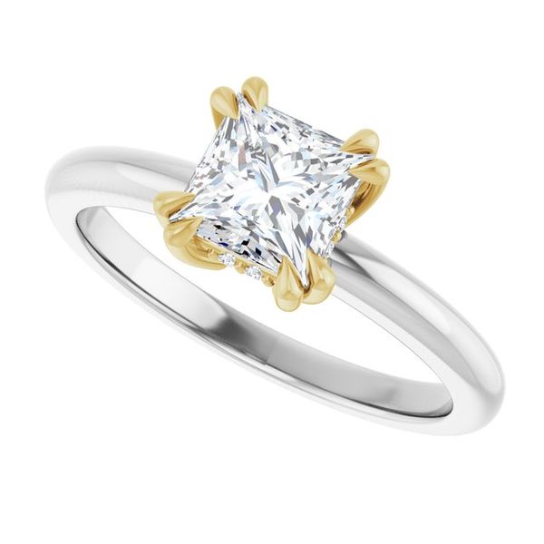 Double Claw-Prong Engagement Ring Image 5 Blocher Jewelers Ellwood City, PA