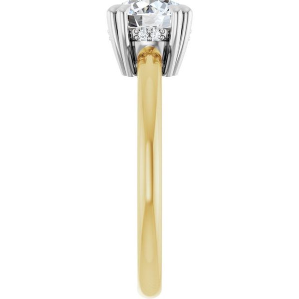 Double Claw-Prong Engagement Ring Image 4 Blocher Jewelers Ellwood City, PA