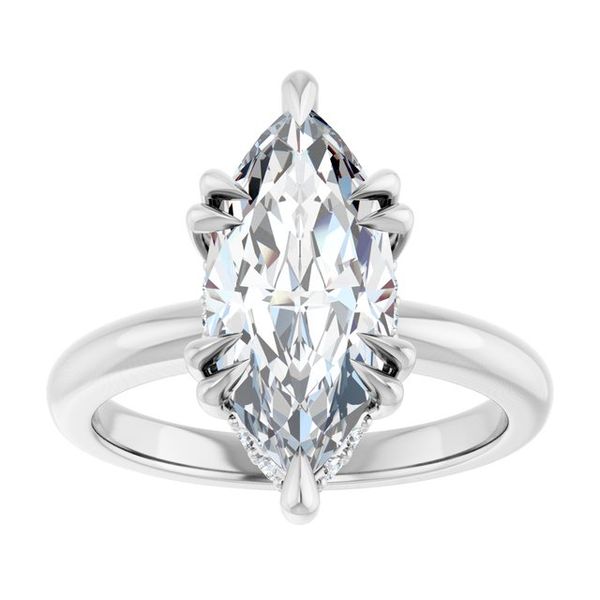 Double Claw-Prong Engagement Ring Image 3 Blocher Jewelers Ellwood City, PA