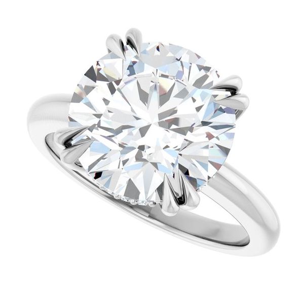 Double Claw-Prong Engagement Ring Image 5 Blocher Jewelers Ellwood City, PA