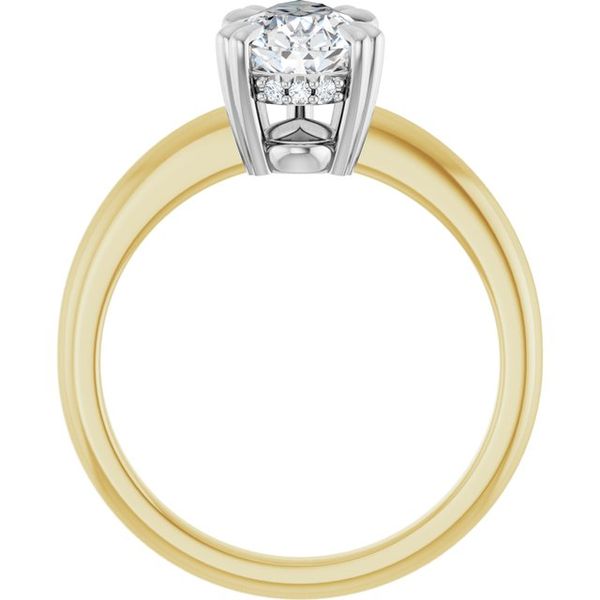 Double Claw-Prong Engagement Ring Image 2 Blocher Jewelers Ellwood City, PA