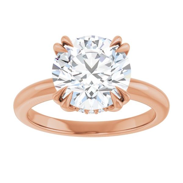 Double Claw-Prong Engagement Ring Image 3 Blocher Jewelers Ellwood City, PA