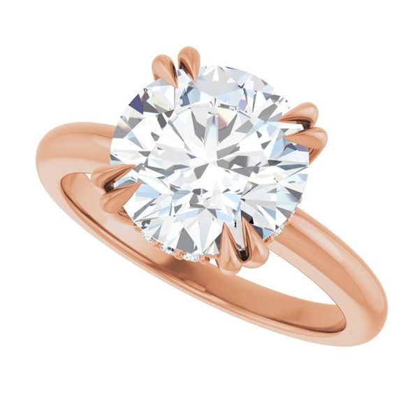 Double Claw-Prong Engagement Ring Image 5 Blocher Jewelers Ellwood City, PA