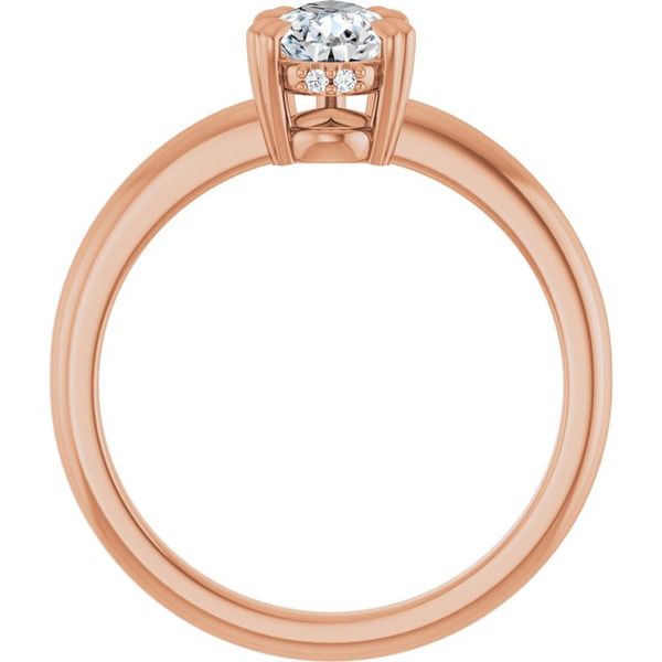 Double Claw-Prong Engagement Ring Image 2 Michael Szwed Jewelers Longmeadow, MA